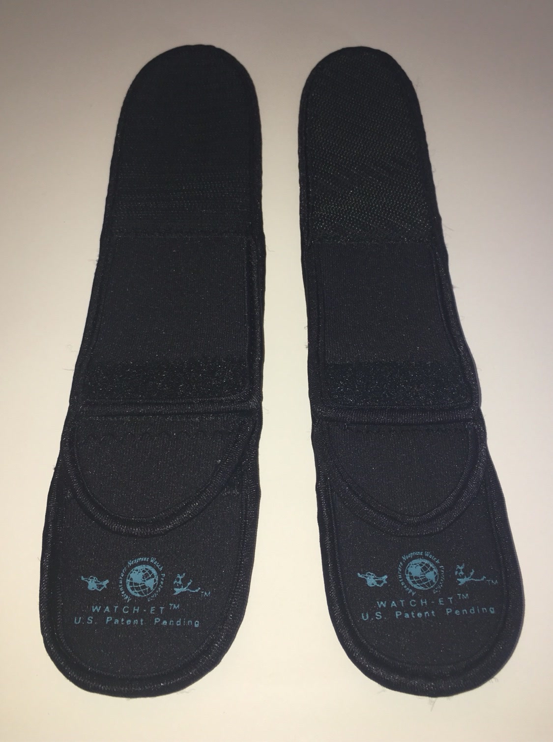 Two Night OP's Black WATCH-ET sleeves laid flat