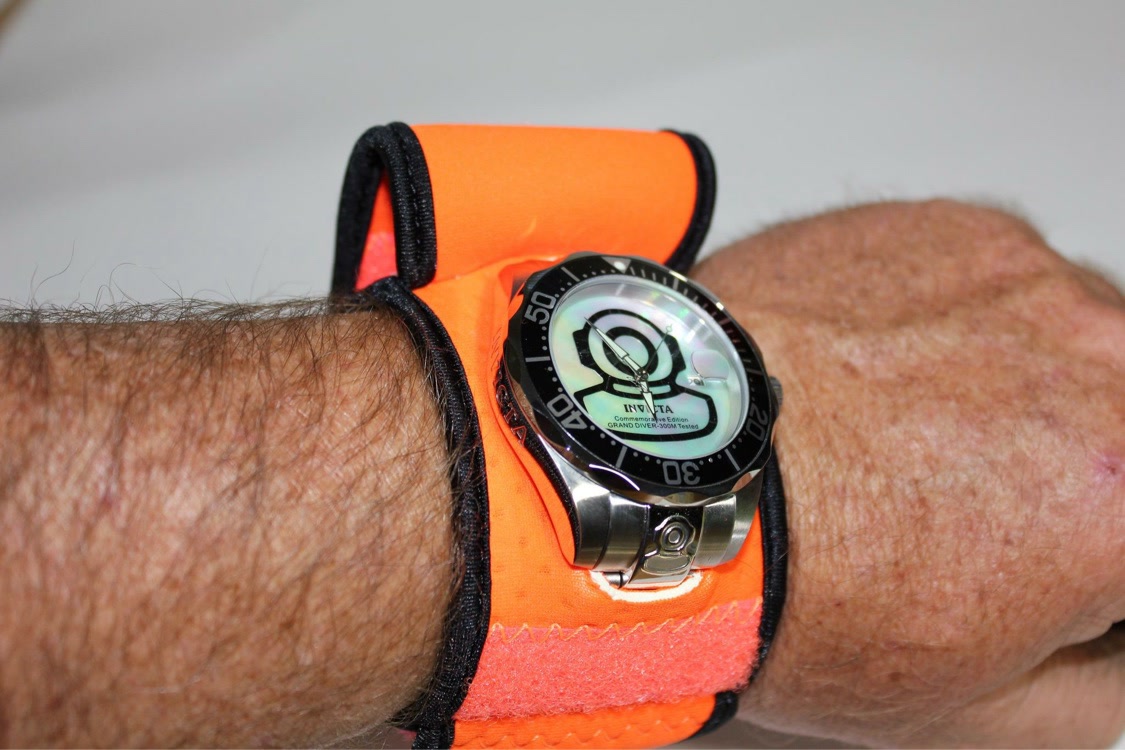 Sunburst Orange WATCH-ET with dive watch